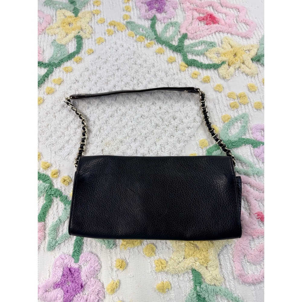 Kate Spade Black Leather Turn Lock Chain Shoulder Bag Purse NEW YORK - Picture 5 of 6